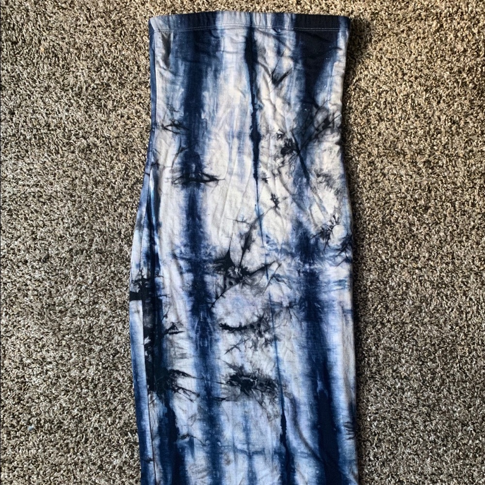 Tie Dye Tube Top Dress